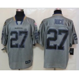 nike nfl jerseys baltimore ravens #27 ray rice grey[Elite lights out]