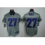 nike nfl jerseys baltimore ravens #27 ray rice grey[Elite shadow]