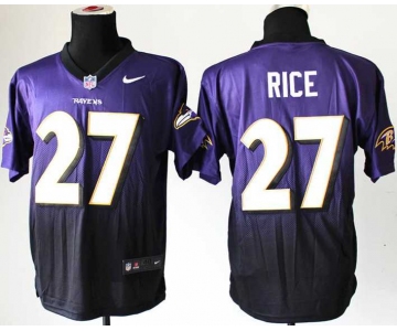 nike nfl jerseys baltimore ravens #27 ray rice purple-grey[Elite drift fashion][second version]