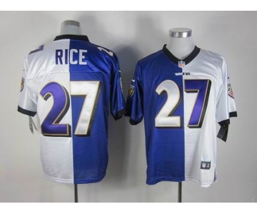 nike nfl jerseys baltimore ravens #27 ray rice purple-white[Elite split]