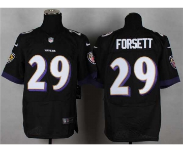 nike nfl jerseys baltimore ravens #29 forsett black[Elite]