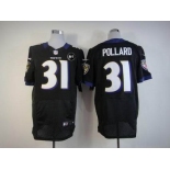 nike nfl jerseys baltimore ravens #31 pollard black[Elite Art Patch]