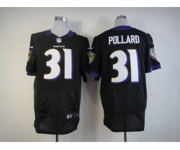 nike nfl jerseys baltimore ravens #31 pollard black[Elite]