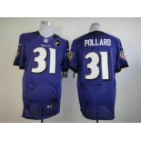 nike nfl jerseys baltimore ravens #31 pollard purple[Elite Art Patch]