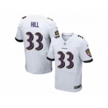 nike nfl jerseys baltimore ravens #33 will hill white[Elite][hill]