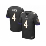 nike nfl jerseys baltimore ravens #4 koch black[Elite]