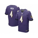 nike nfl jerseys baltimore ravens #4 koch purple[Elite]