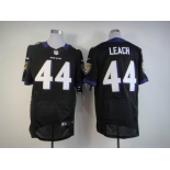 nike nfl jerseys baltimore ravens #44 leach black[Elite]