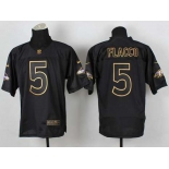 nike nfl jerseys baltimore ravens #5 flacco black[Elite gold lettering fashion]