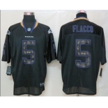 nike nfl jerseys baltimore ravens #5 flacco black[Elite united sideline]