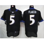 nike nfl jerseys baltimore ravens #5 flacco black[Elite]