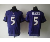 nike nfl jerseys baltimore ravens #5 flacco purple[elite]