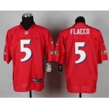 nike nfl jerseys baltimore ravens #5 flacco red[Elite]