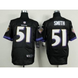 nike nfl jerseys baltimore ravens #51 smith black[new Elite]