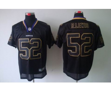 nike nfl jerseys baltimore ravens #52 r.lewis black[Elite lights out]