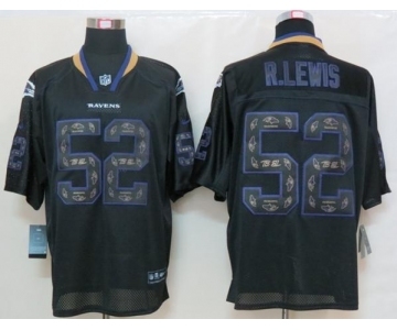 nike nfl jerseys baltimore ravens #52 r.lewis black[Elite united sideline]