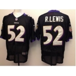 nike nfl jerseys baltimore ravens #52 r.lewis black[elite]