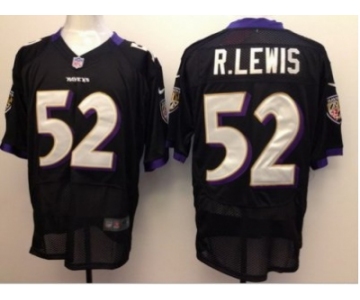 nike nfl jerseys baltimore ravens #52 r.lewis black[elite]