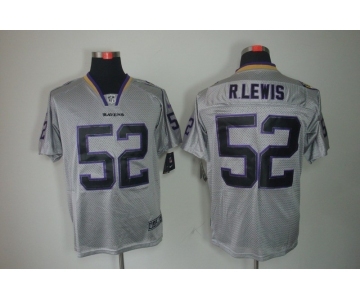 nike nfl jerseys baltimore ravens #52 r.lewis grey[Elite lights out]