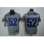 nike nfl jerseys baltimore ravens #52 r.lewis grey[Elite shadow 50th Patch]