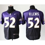 nike nfl jerseys baltimore ravens #52 r.lewis purple-grey[Elite drift fashion][second version]