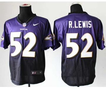 nike nfl jerseys baltimore ravens #52 r.lewis purple-grey[Elite drift fashion][second version]