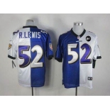 nike nfl jerseys baltimore ravens #52 r.lewis purple-white[Elite split Art Patch]