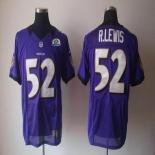 nike nfl jerseys baltimore ravens #52 r.lewis purple[Elite 50th Patch]