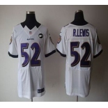 nike nfl jerseys baltimore ravens #52 r.lewis white[elite Art Patch]