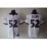 nike nfl jerseys baltimore ravens #52 r.lewis white[elite]