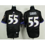 nike nfl jerseys baltimore ravens #55 suggs black[new Elite]