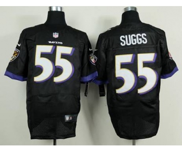 nike nfl jerseys baltimore ravens #55 suggs black[new Elite]