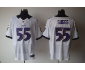 nike nfl jerseys baltimore ravens #55 suggs white[elite]