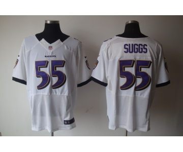 nike nfl jerseys baltimore ravens #55 suggs white[elite]