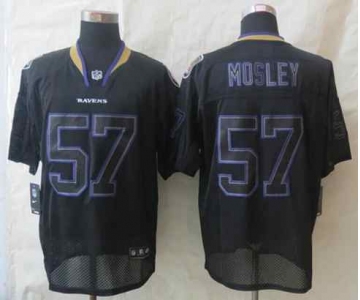 nike nfl jerseys baltimore ravens #57 mosley black[Elite lights out]