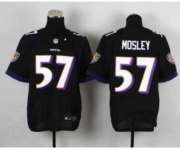 nike nfl jerseys baltimore ravens #57 mosley black[Elite]