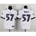 nike nfl jerseys baltimore ravens #57 mosley white[Elite]