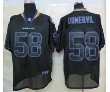 nike nfl jerseys baltimore ravens #58 dumervil black[Elite lights out]