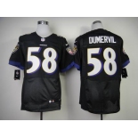 nike nfl jerseys baltimore ravens #58 dumervil black[New Elite]