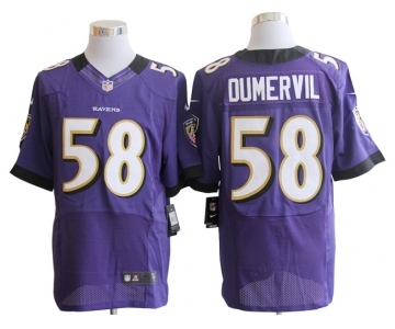 nike nfl jerseys baltimore ravens #58 dumervil purple[Elite]