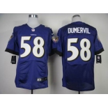 nike nfl jerseys baltimore ravens #58 dumervil purple[New Elite]