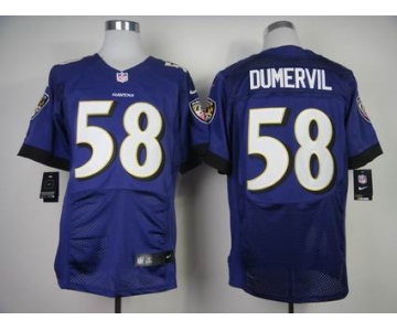 nike nfl jerseys baltimore ravens #58 dumervil purple[New Elite]