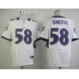 nike nfl jerseys baltimore ravens #58 dumervil white[Elite]