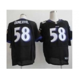 nike nfl jerseys baltimore ravens #58 elvis dumervil black[Elite]