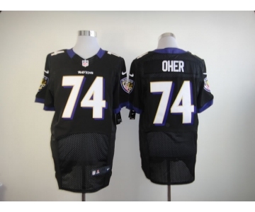 nike nfl jerseys baltimore ravens #74 oher black[Elite]