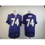 nike nfl jerseys baltimore ravens #74 oher purple[Elite Art Patch]