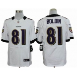 nike nfl jerseys baltimore ravens #81 anquan boldin white[Elite]