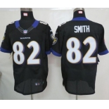 nike nfl jerseys baltimore ravens #82 smith black[Elite Jersey]