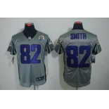 nike nfl jerseys baltimore ravens #82 smith grey[Elite shadow 50th Patch]