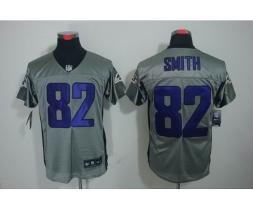 nike nfl jerseys baltimore ravens #82 smith grey[Elite shadow]